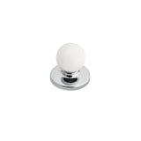Richelieu America - Functional Metal Wardrobe Knob - 3922 - Chrome,White