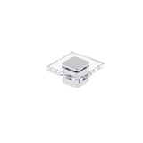 Richelieu America - Contemporary Acrylic and Metal Knob - 3993 - Clear,Chrome
