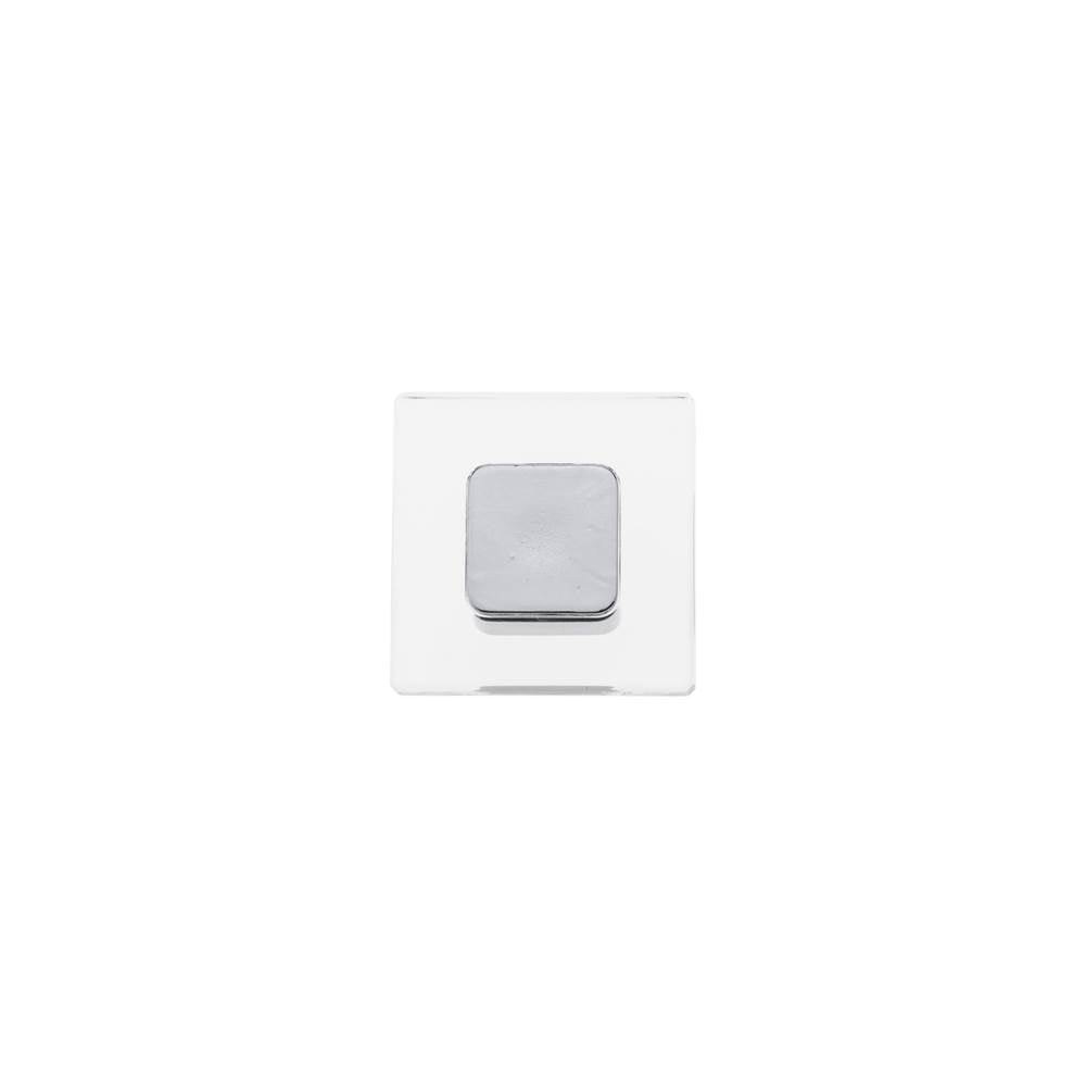 Contemporary Acrylic and Metal Knob - 3993