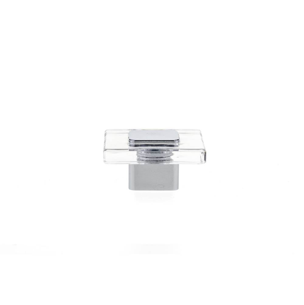 Contemporary Acrylic and Metal Knob - 3993
