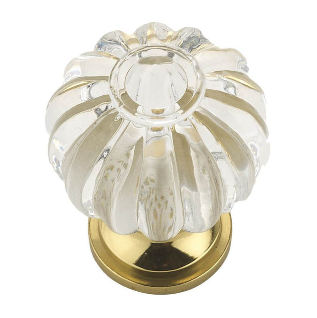 Richelieu America - Eclectic Acrylic and Metal Knob - 4035 - Clear