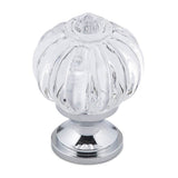 Richelieu America - Eclectic Acrylic and Metal Knob - 4035 - Clear,Chrome