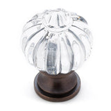Richelieu America - Eclectic Acrylic and Metal Knob - 4035 - Clear,Brushed Oil Rubbed Bronze