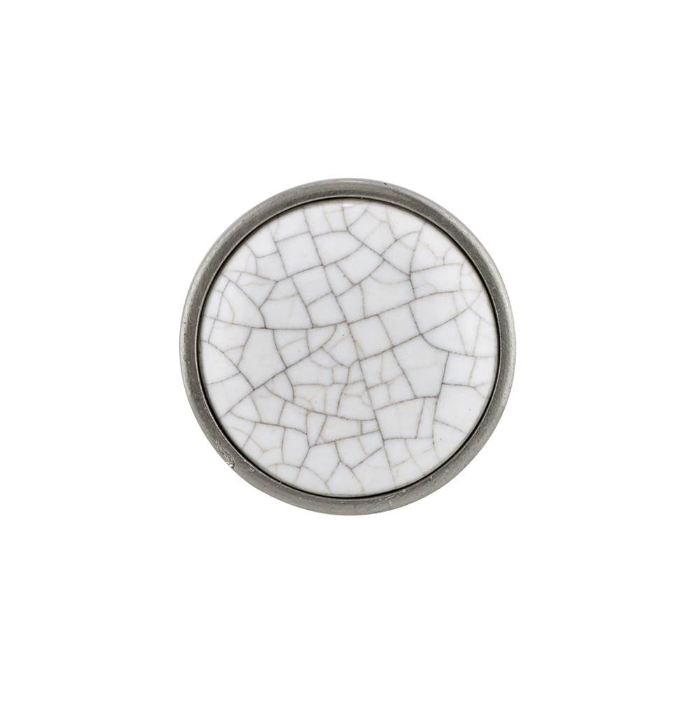 Eclectic Metal and Ceramic Knob - 4418