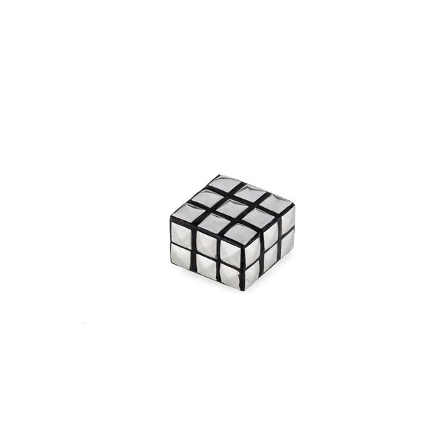 Richelieu America - Eclectic Wood and Metal Knob - 6244 - Black,Brushed Nickel