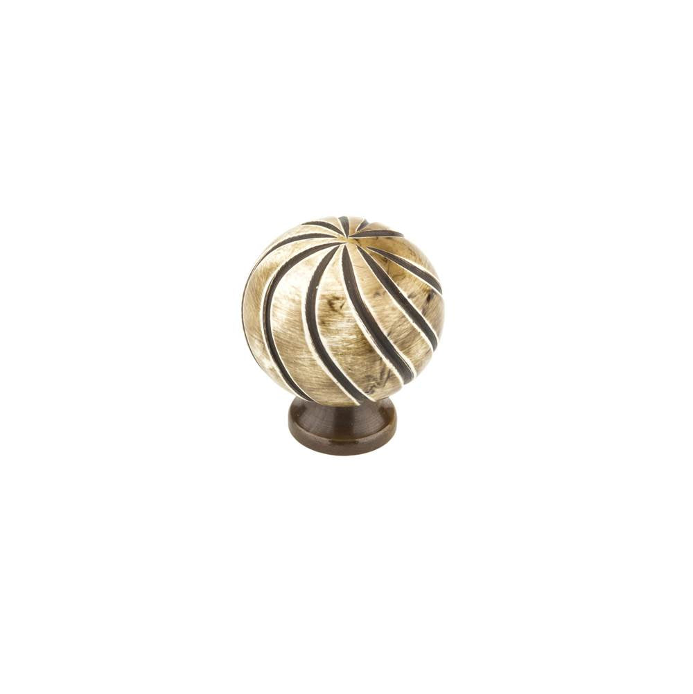 Richelieu America - Eclectic Plastic Knob - 6626 - Almond,Chocolate