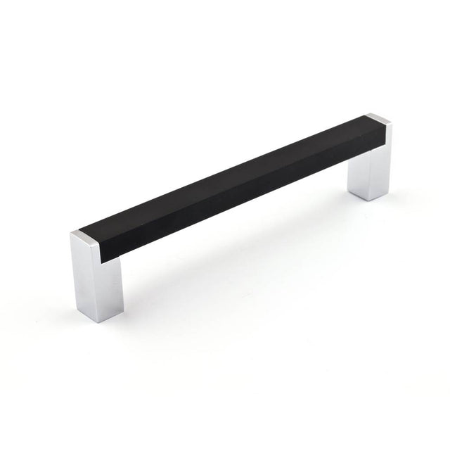 Richelieu America - Contemporary Metal and Aluminum Pull - 801 - Matte Black,Chrome