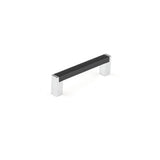 Richelieu America - Contemporary Metal and Aluminum Pull - 801 - Matte Black,Chrome