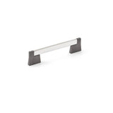 Richelieu America - Contemporary Metal Pull - 8727 - Chrome,Brushed Black Stainless Steel