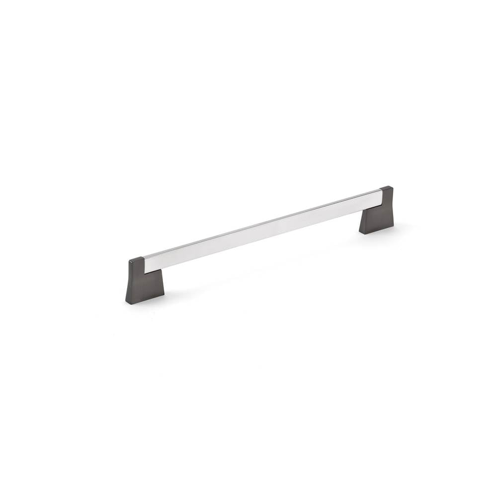 Richelieu America - Contemporary Metal Pull - 8727 - Chrome,Brushed Black Stainless Steel