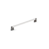 Richelieu America - Contemporary Metal Pull - 8727 - Chrome,Brushed Black Stainless Steel
