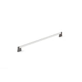 Richelieu America - Contemporary Metal Pull - 8727 - Chrome,Brushed Black Stainless Steel