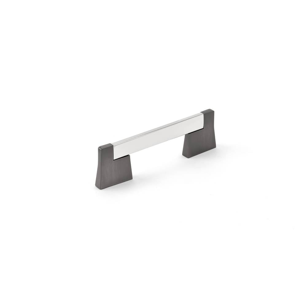 Richelieu America - Contemporary Metal Pull - 8727 - Chrome,Brushed Black Stainless Steel