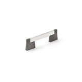 Richelieu America - Contemporary Metal Pull - 8727 - Chrome,Brushed Black Stainless Steel