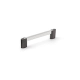 Richelieu America - Contemporary Metal Pull - 8728 - Chrome,Brushed Black Stainless Steel