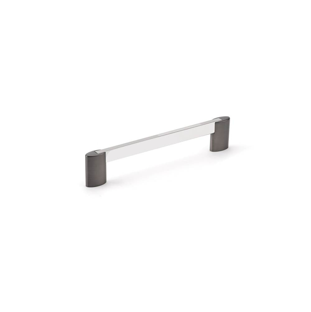 Richelieu America - Contemporary Metal Pull - 8728 - Chrome,Brushed Black Stainless Steel