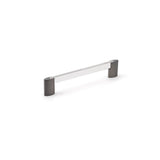 Richelieu America - Contemporary Metal Pull - 8728 - Chrome,Brushed Black Stainless Steel