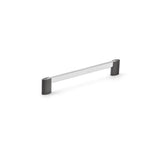 Richelieu America - Contemporary Metal Pull - 8728 - Chrome,Brushed Black Stainless Steel
