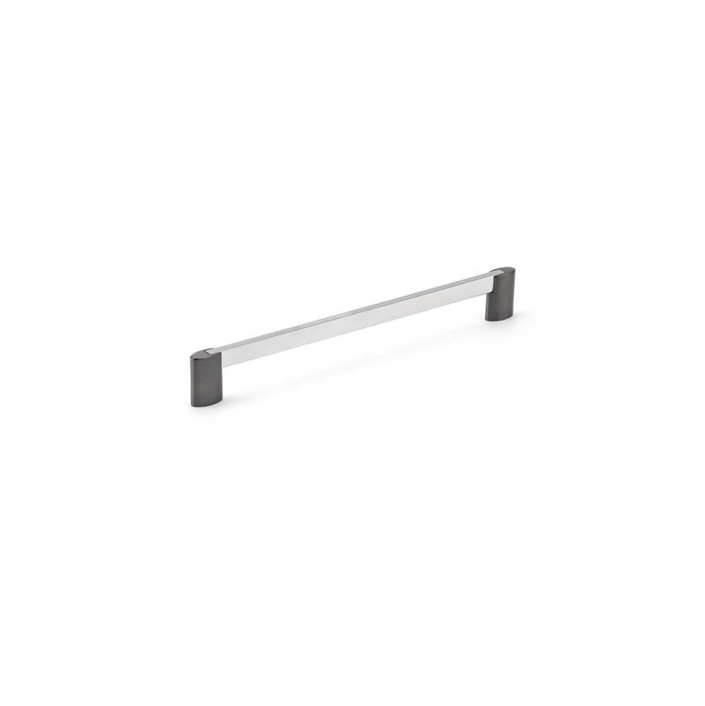Richelieu America - Contemporary Metal Pull - 8728 - Chrome,Brushed Black Stainless Steel