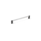 Richelieu America - Contemporary Metal Pull - 8728 - Chrome,Brushed Black Stainless Steel