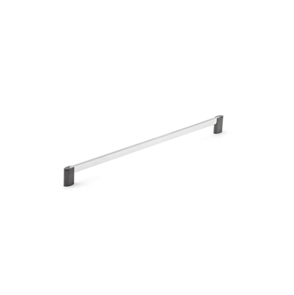 Richelieu America - Contemporary Metal Pull - 8728 - Chrome,Brushed Black Stainless Steel