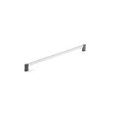 Richelieu America - Contemporary Metal Pull - 8728 - Chrome,Brushed Black Stainless Steel