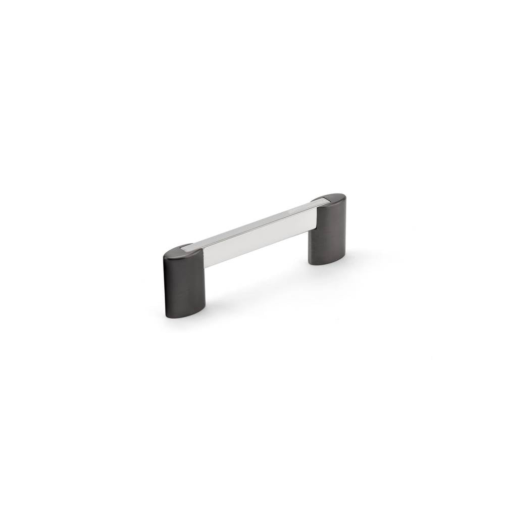 Richelieu America - Contemporary Metal Pull - 8728 - Chrome,Brushed Black Stainless Steel