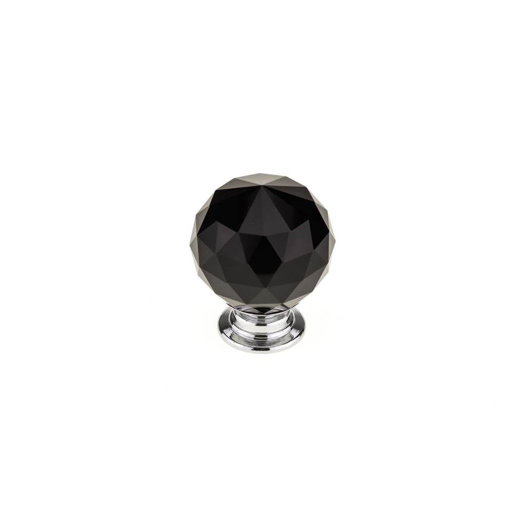 Richelieu America - Contemporary Crystal Knob - 8737 - Chrome,Black