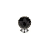 Richelieu America - Contemporary Crystal Knob - 8737 - Chrome,Black