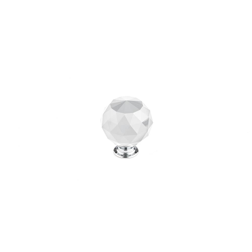 Richelieu America - Contemporary Crystal Knob - 8737 - Clear,Crystal,Chrome