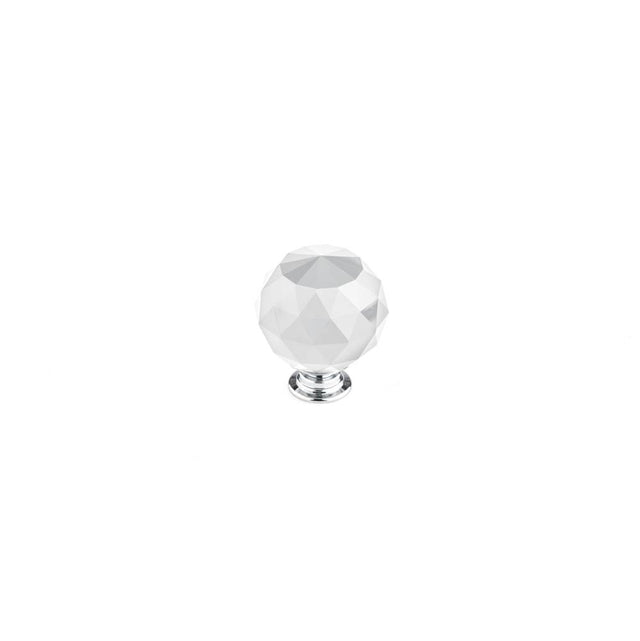 Richelieu America - Contemporary Crystal Knob - 8737 - Clear,Crystal,Chrome