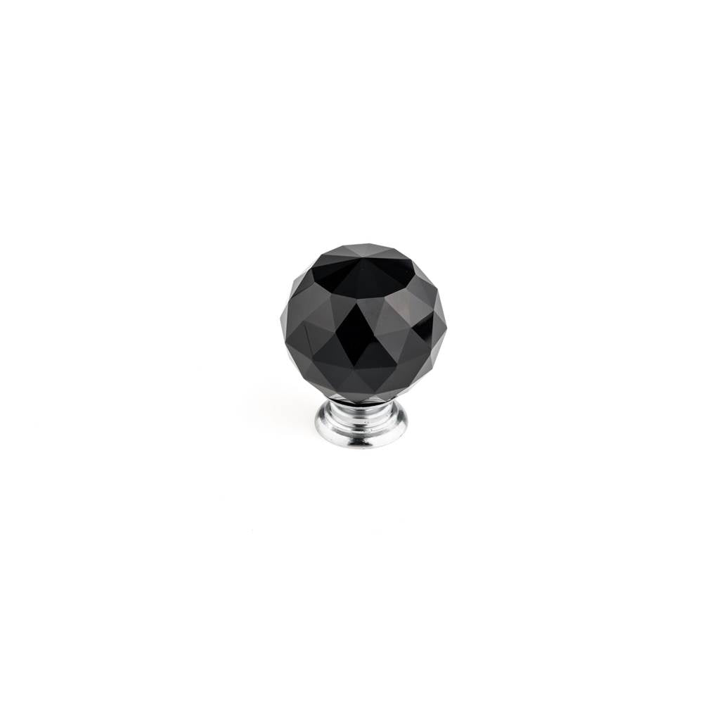 Richelieu America - Contemporary Crystal Knob - 8737 - Chrome,Black