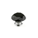 Richelieu America - Contemporary Crystal Knob - 8776 - Chrome,Black