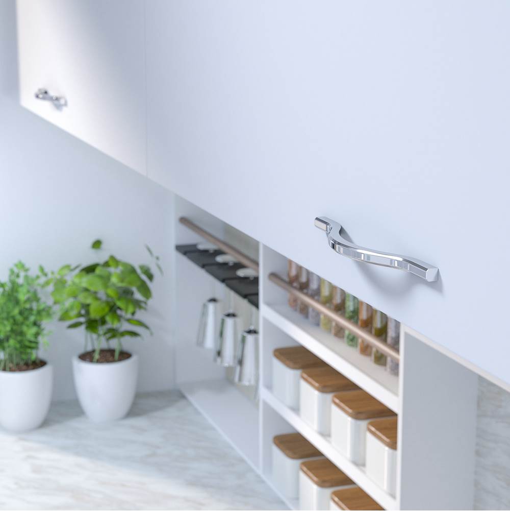 Contemporary Metal Pull - 8777