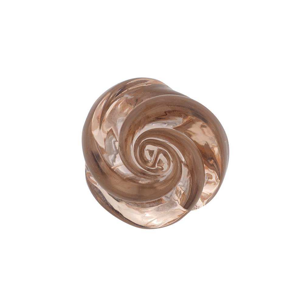 Richelieu America - Traditional Murano Glass and Metal Knob - 9030 - Chrome,Rose