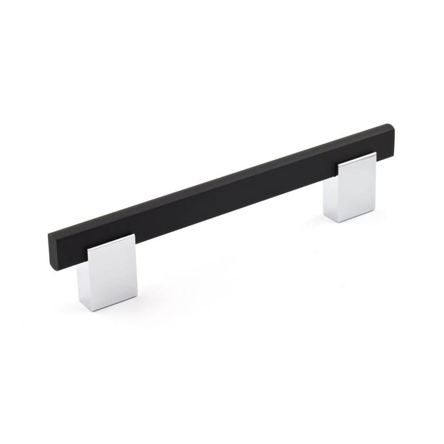 Richelieu America - Contemporary Metal and Aluminum Pull - 905 - Matte Black,Chrome