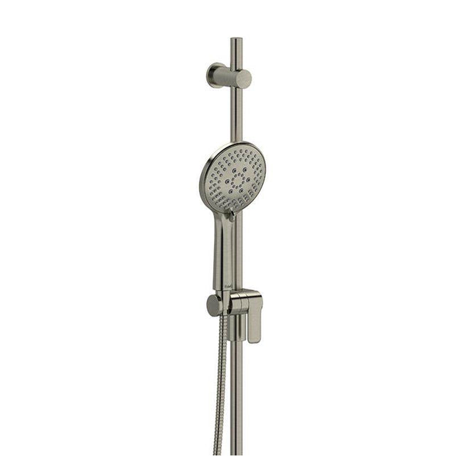 Riobel - Handshower Set With 36'' Slide Bar and 6-Function Handshower - Brushed Nickel