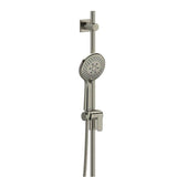 Riobel - Handshower Set With 36'' Slide Bar and 6-Function Handshower - Brushed Nickel