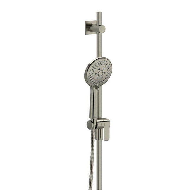 Riobel - Handshower Set With 36'' Slide Bar and 6-Function Handshower - Brushed Nickel