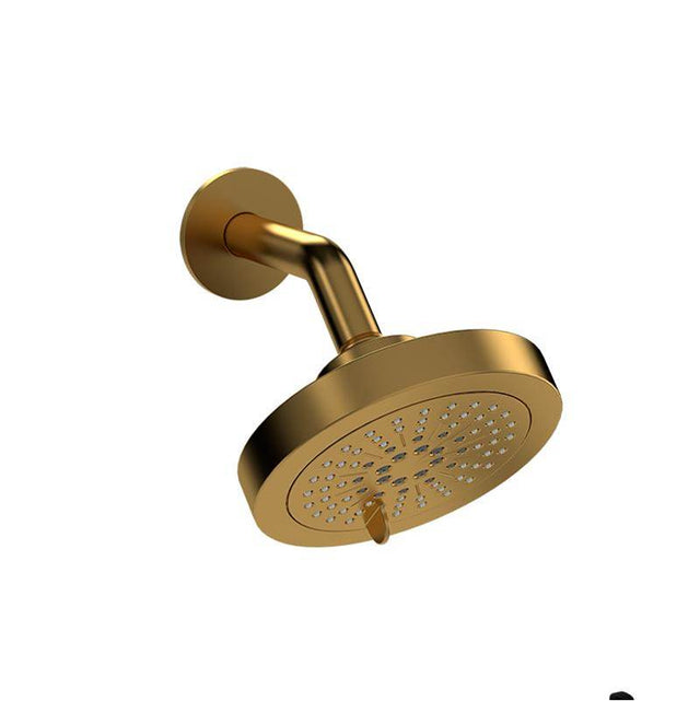 Riobel - 6'' 6-Function Showerhead With Arm - Brushed Gold