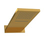 Riobel - 22'' x 9'' 2-Function showerhead With Arm - Brushed Gold