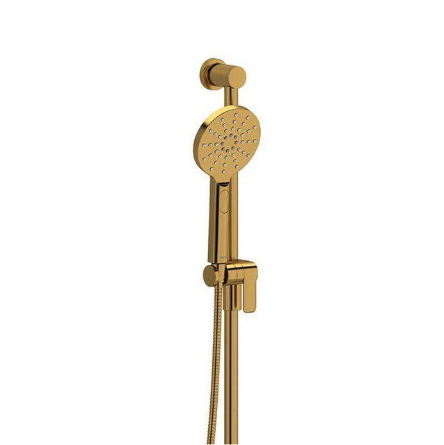 Riobel - Handshower Set With 31'' Slide Bar and 4-Function Handshower - Brushed Gold