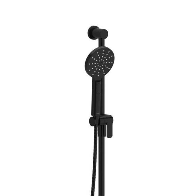 Riobel - Handshower Set With 31'' Slide Bar and 4-Function Handshower - Black
