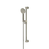 Riobel - Handshower Set With 31'' Slide Bar and 4-Function Handshower - Brushed Nickel