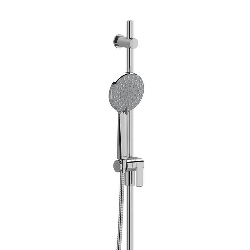 Riobel - Handshower Set With 36'' Slide Bar and 4-Function Handshower - Chrome