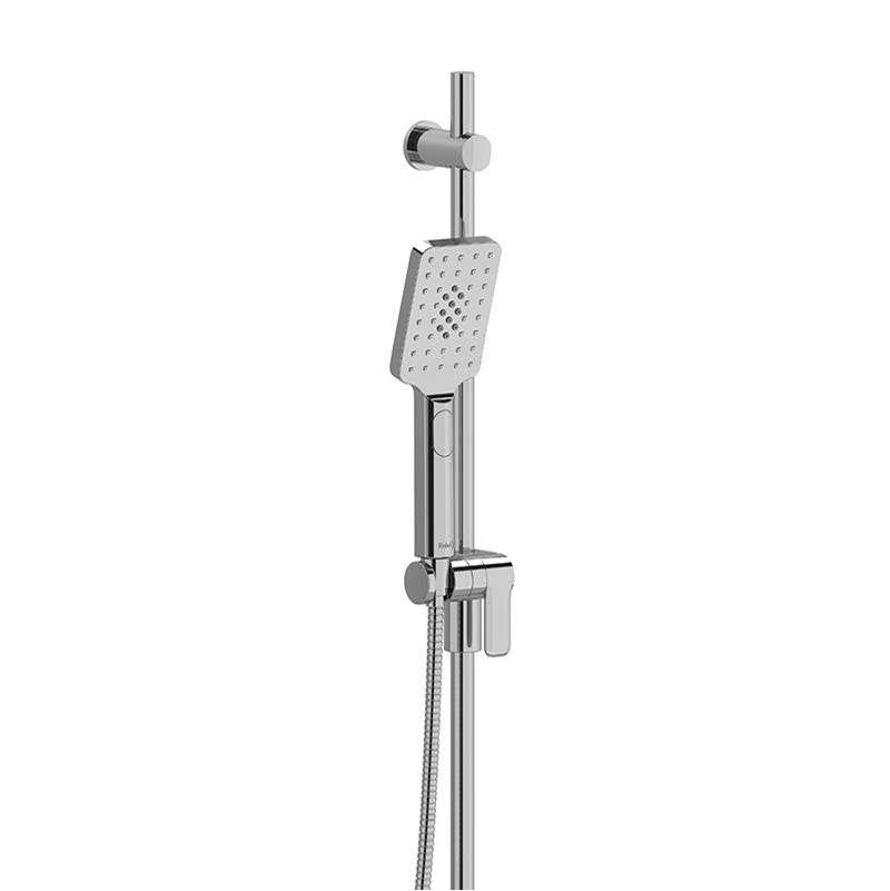Riobel - Handshower Set With 36'' Slide Bar and 4-Function Handshower - Chrome