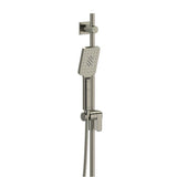 Riobel - Handshower Set With 36'' Slide Bar and 4-Function Handshower - Brushed Nickel