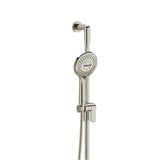 Riobel - Handshower Set With 37'' Slide Bar and 5-Function Handshower - Polished Nickel