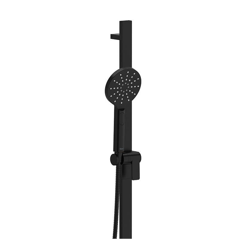 Riobel - Handshower Set With 32'' Slide Bar and 4-Function Handshower - Black