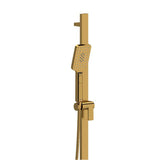 Riobel - Handshower Set With 32'' Slide Bar and 4-Function Handshower - Brushed Gold